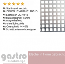 Lochblech Qg10-15 Stahl verzinkt 1,5mm stark Quardratloch geradlinig